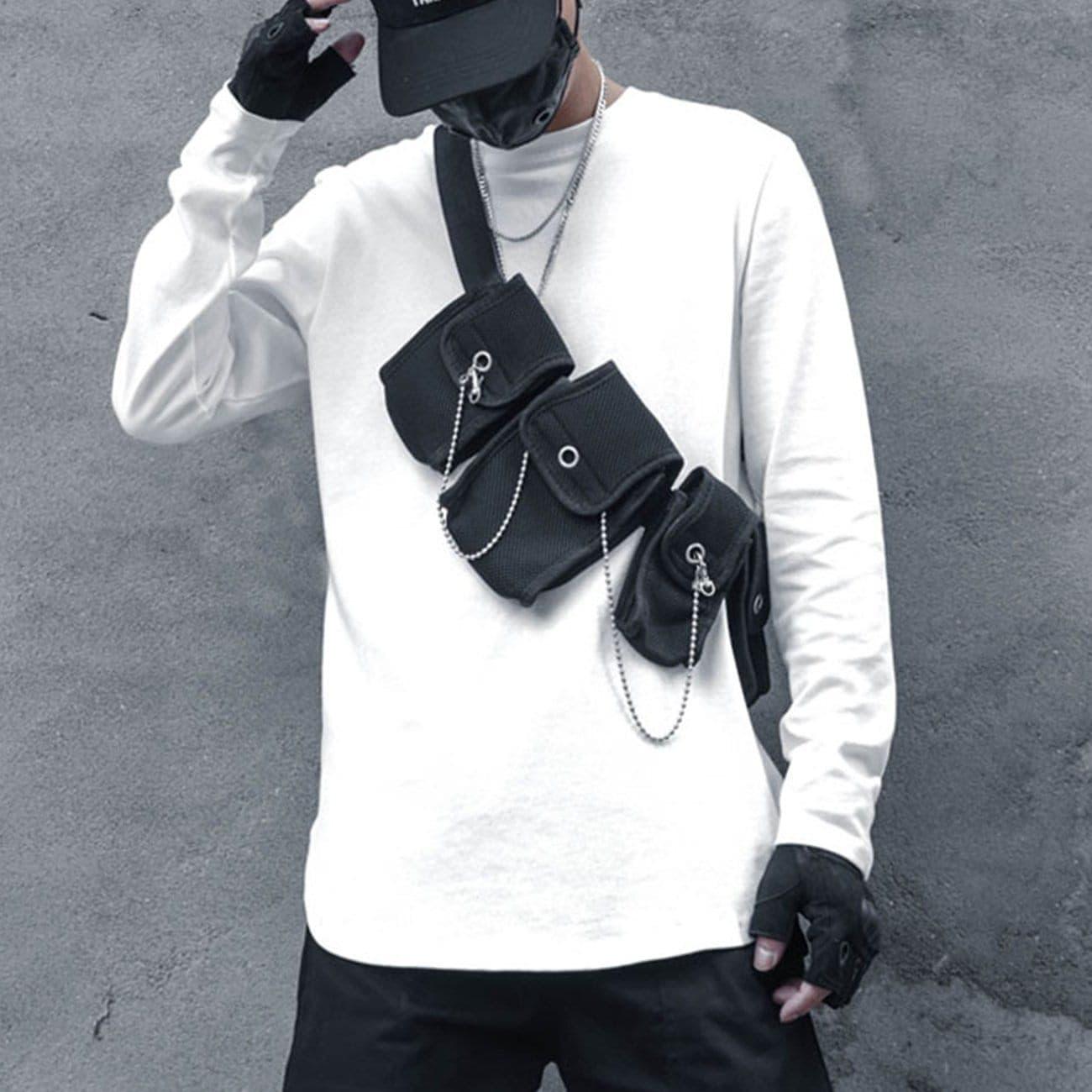 Dark Cross Print Sweatshirt