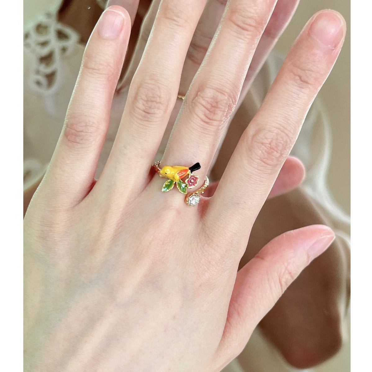 Flower Open Ring