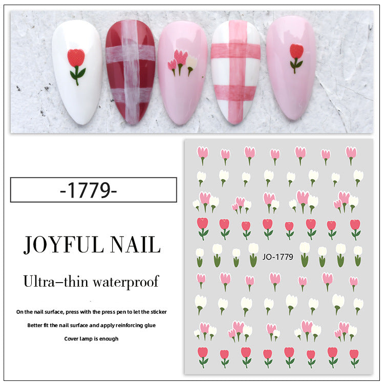 Kawaii Tulip Nail Sticker