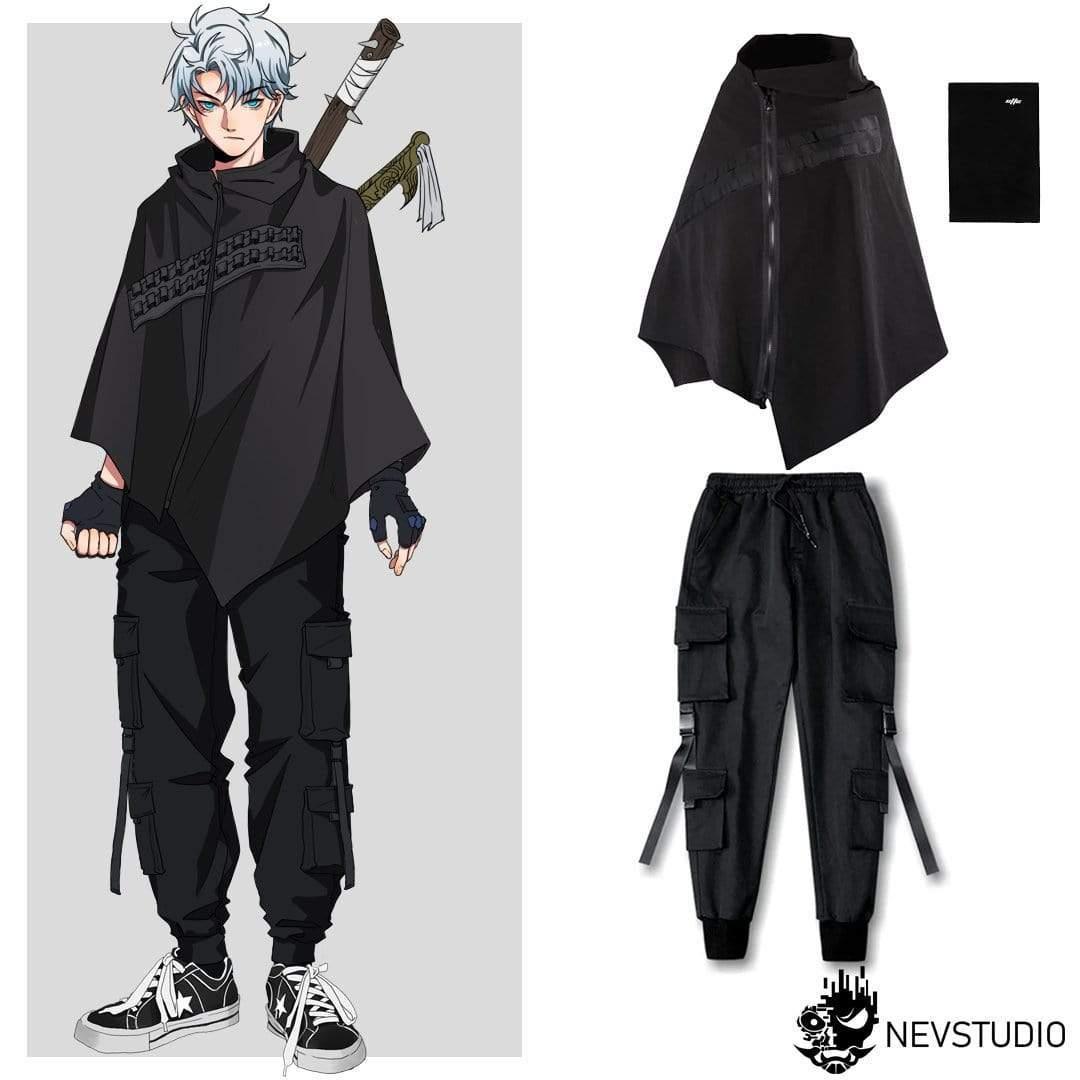 Cyberpunk Zip Up Cape