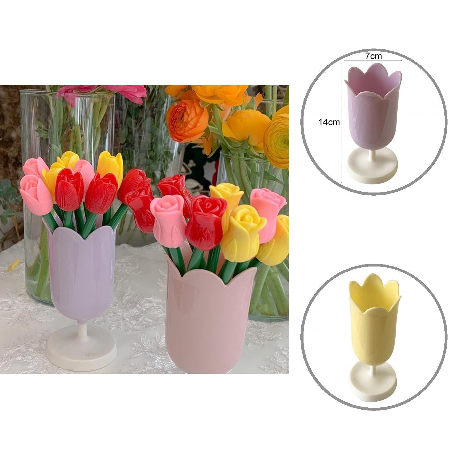 Retro Small Tulip Pen Holder