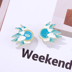 Cartoon Wings Feather Eyes Pins