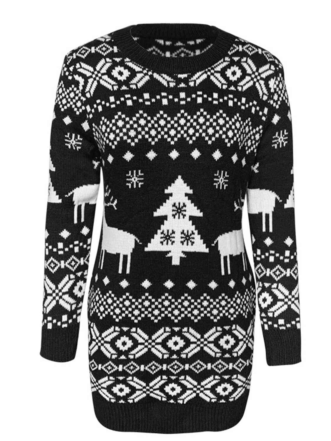 Christmas  Mini Sweater Dress