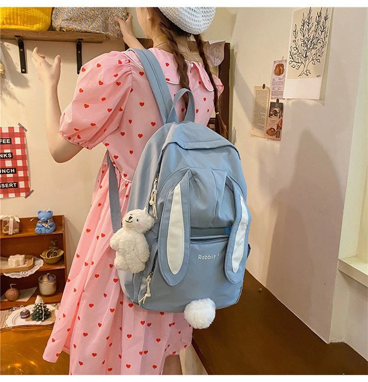 Funny Character Bunny Ears Backpack