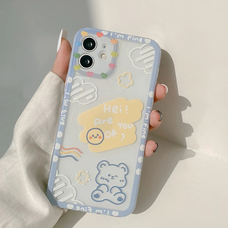 Cartoon Cloud Bear Phone Case