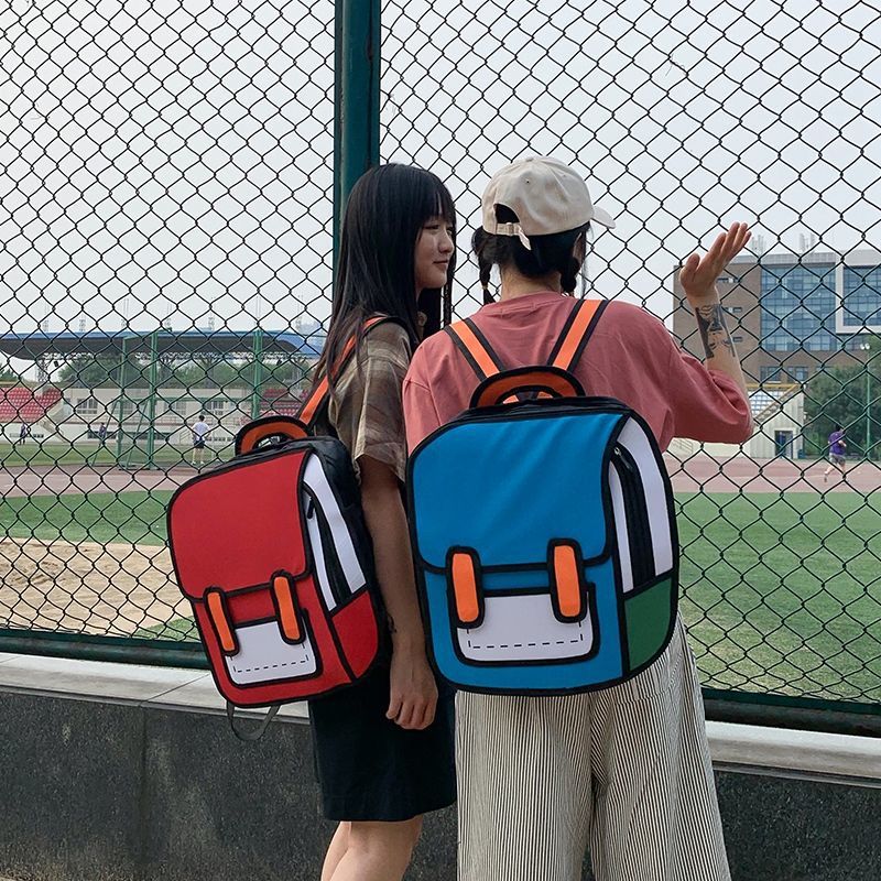 2D Drawing Anime 3D Visual Backpack