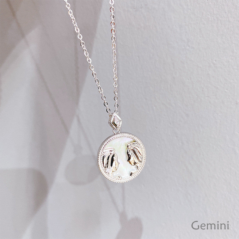 Constellation White Fritillary Necklace