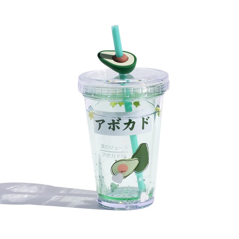 Sparkling Fruit Straw Cup