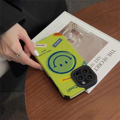 Cheerful Smiley Face: Cute Phone Case with Soft Cover for iPhone 11, 12, 13, 14 Pro Max, Mini, 6, S, 7, 8 Plus, SE, X, XS, and XR