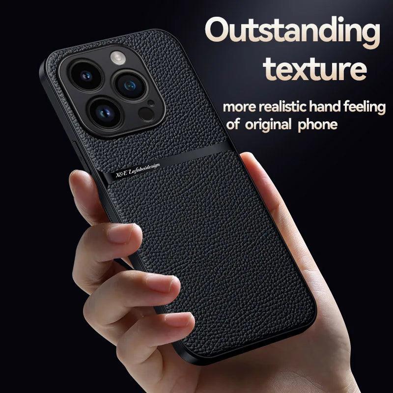 Cute Acrylic Hard Metal Frame Silicone Phone Case for iPhone 15, 12, 13, and 14 Pro Max