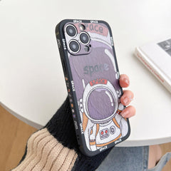 Cute Art Graffiti Astronaut Phone Case for iPhone 14 13 12 11 Pro Max Mini XS XR X 8 7 6 Plus