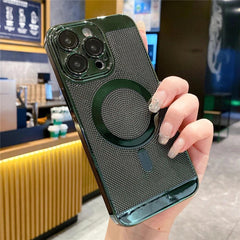 Cute Phone Case for iPhone 15, 14, 13, 12, 11 Pro Max Plus: Magnetic, Breathable, Heat Dissipation