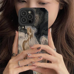 Cute Phone Cases for iPhone 15, 11, 13 Pro Max, 14 Plus, 12, XR, XS Max, X, 8, 7 Plus - Oil Painting