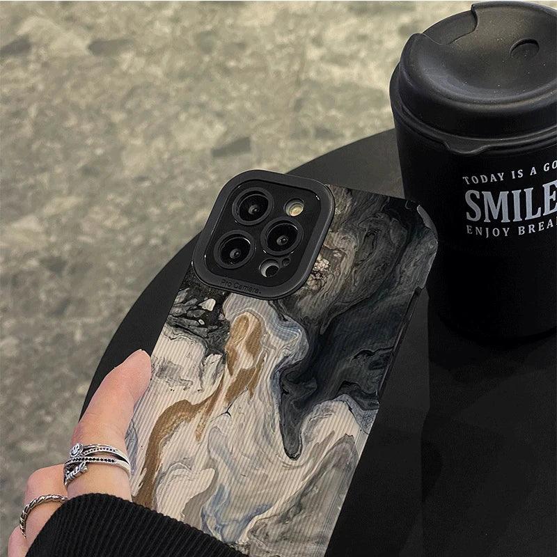 Cute Phone Cases for iPhone 15, 11, 13 Pro Max, 14 Plus, 12, XR, XS Max, X, 8, 7 Plus - Oil Painting