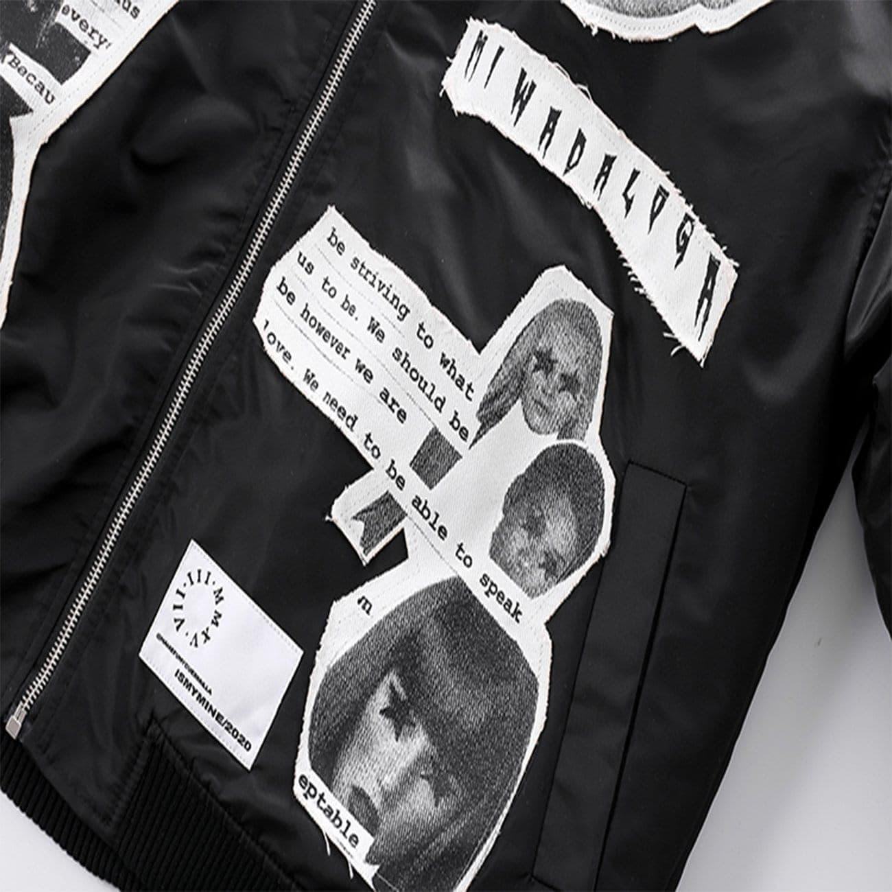 "Character Patch" Varsity Jacket