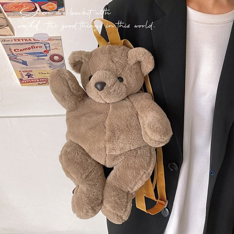 Cartoon Plush Bear Backpack