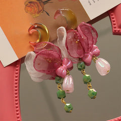 Summer Rose Colorful Earrings