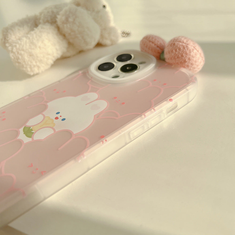 Pink Rabbit Bowknot Phone Case