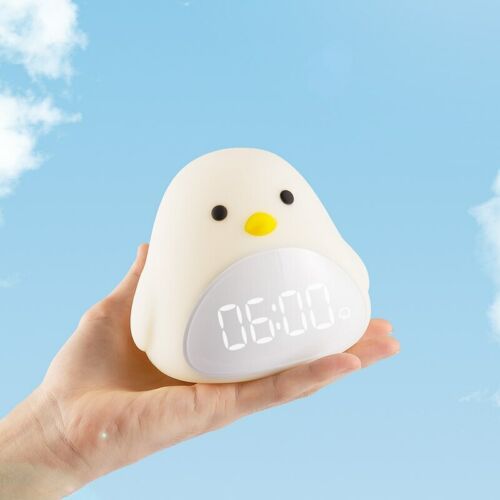 Cute Bird Night Light Alarm Clock