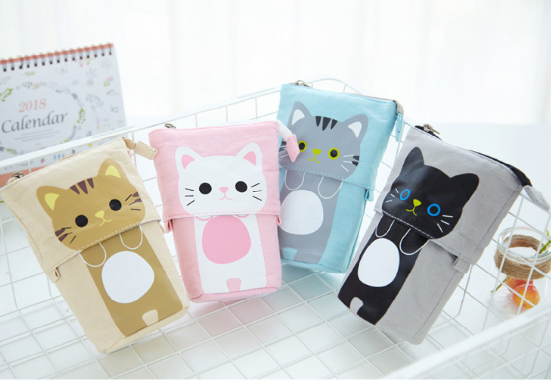 Kawaii Pets Stand-Up Pencil Case