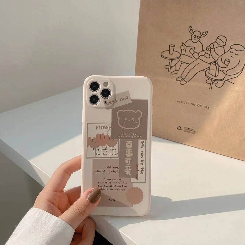 INS Art Label Phone Case