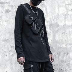 Dark Cross Print Sweatshirt