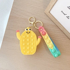 Cute Cactus Bag Keychain