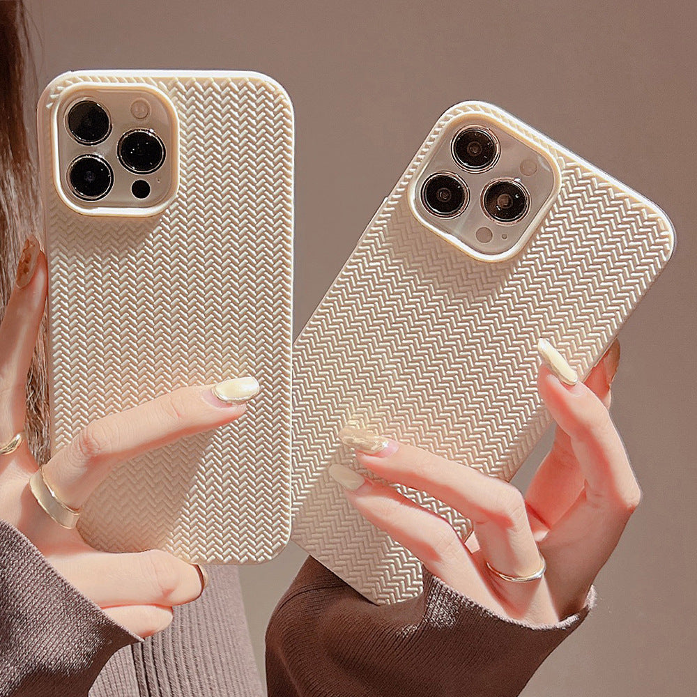 Solid Woven Pattern Phone Case