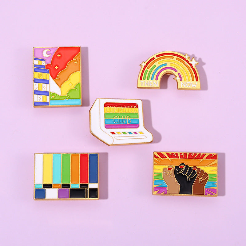 Cartoon Rainbow Series Pins