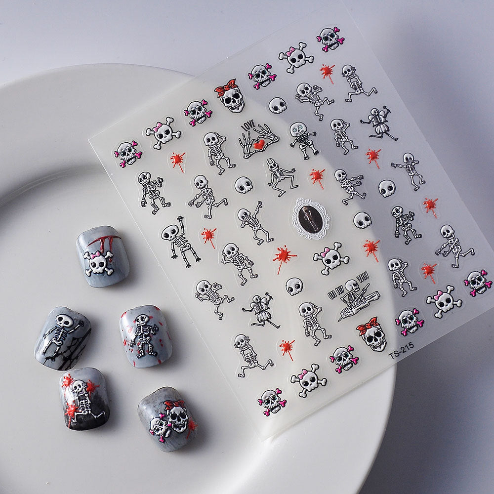 Dark Halloween 5D Nail Art Sticker