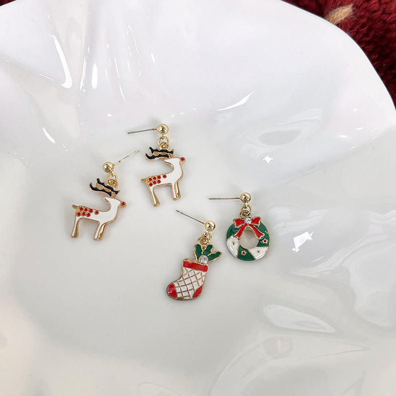 Christmas Elk Earrings