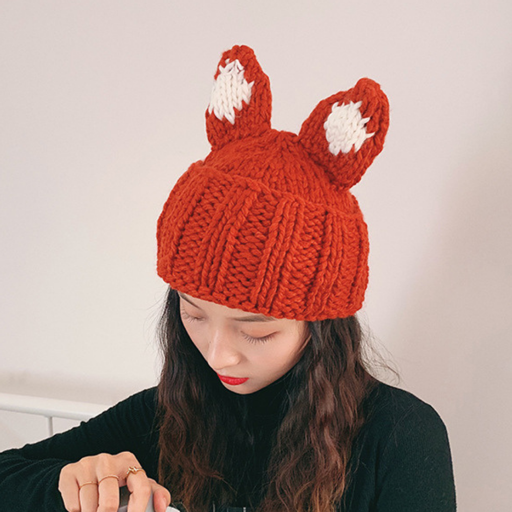 Cat Ears Woolen Hat