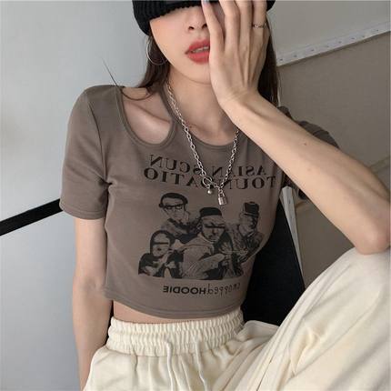 Vintage Cutout Cool Girl Tee