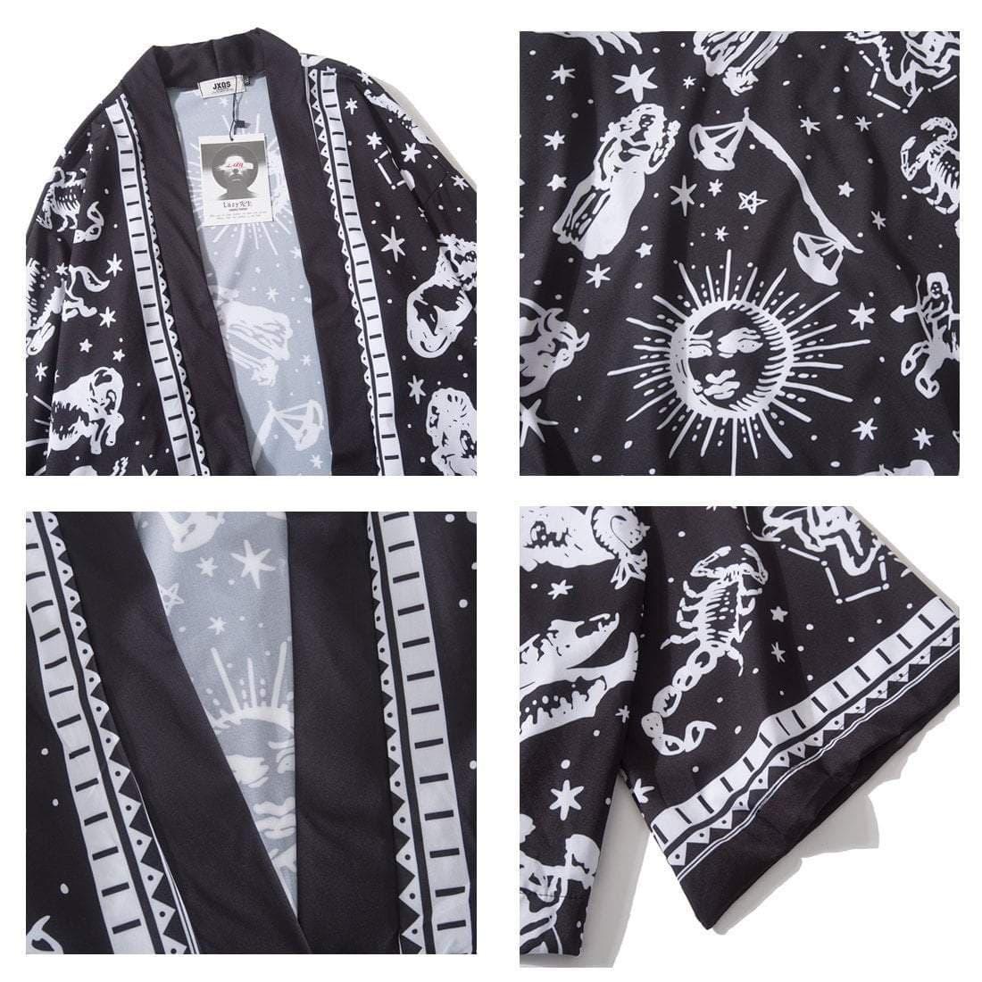 "Twelve constellations" Japanese Kimono