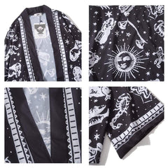 "Twelve constellations" Japanese Kimono