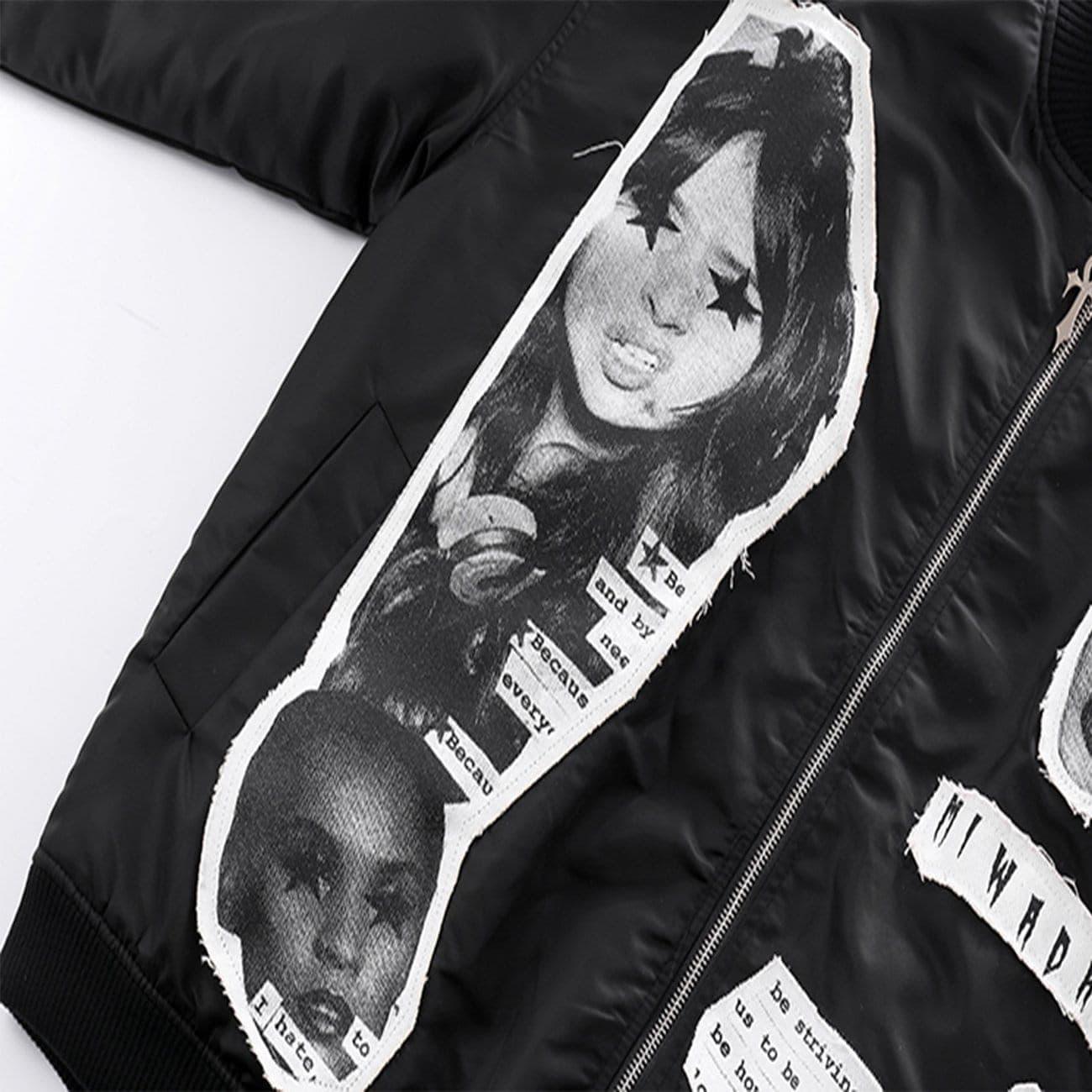 "Character Patch" Varsity Jacket