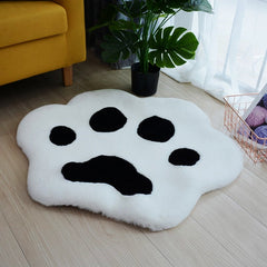 Cute Cat Paw Plush Cushion Carpet