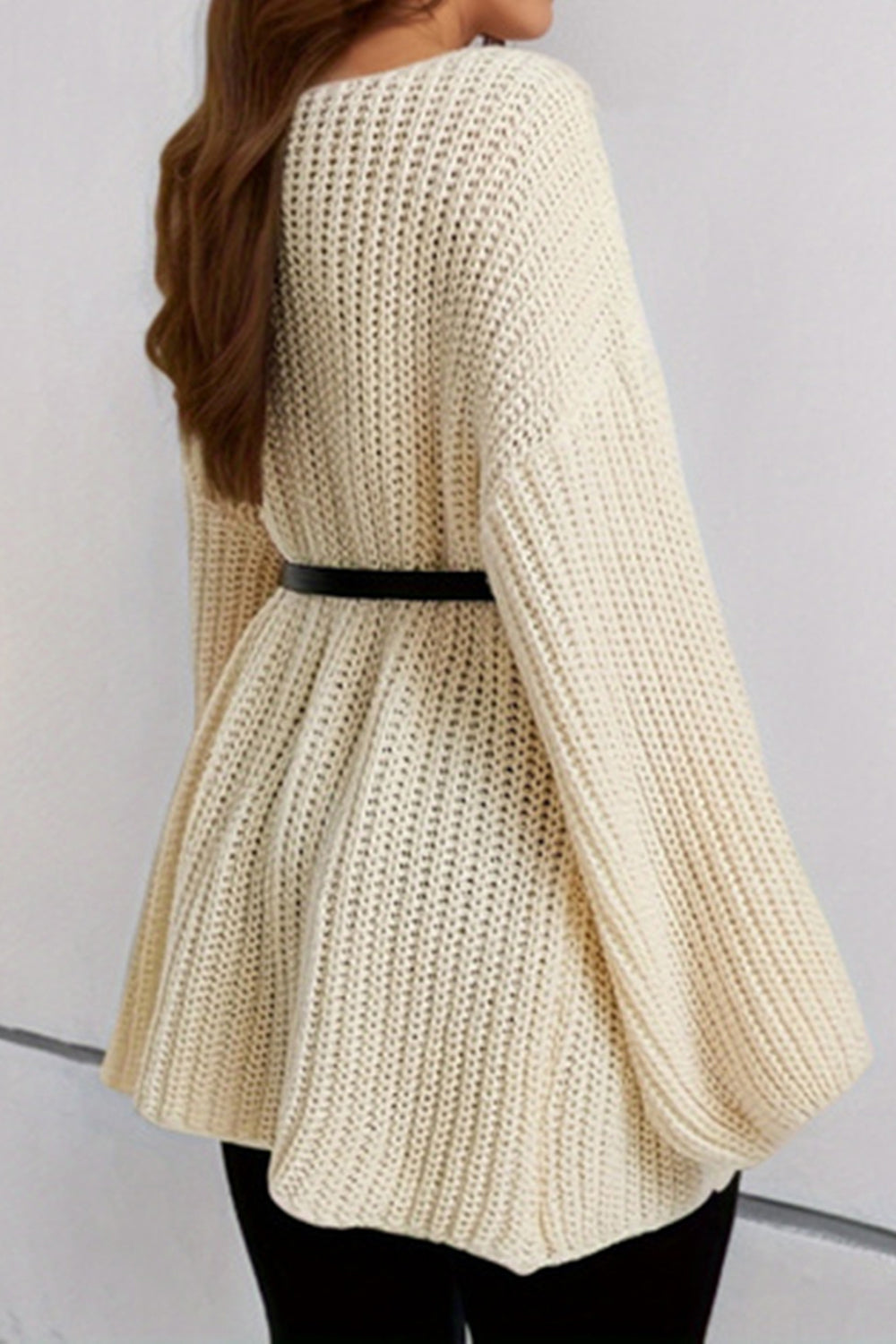 Dropped Shoulder Mini Sweater Dress