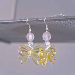 Vintage Bow Pearl Earrings