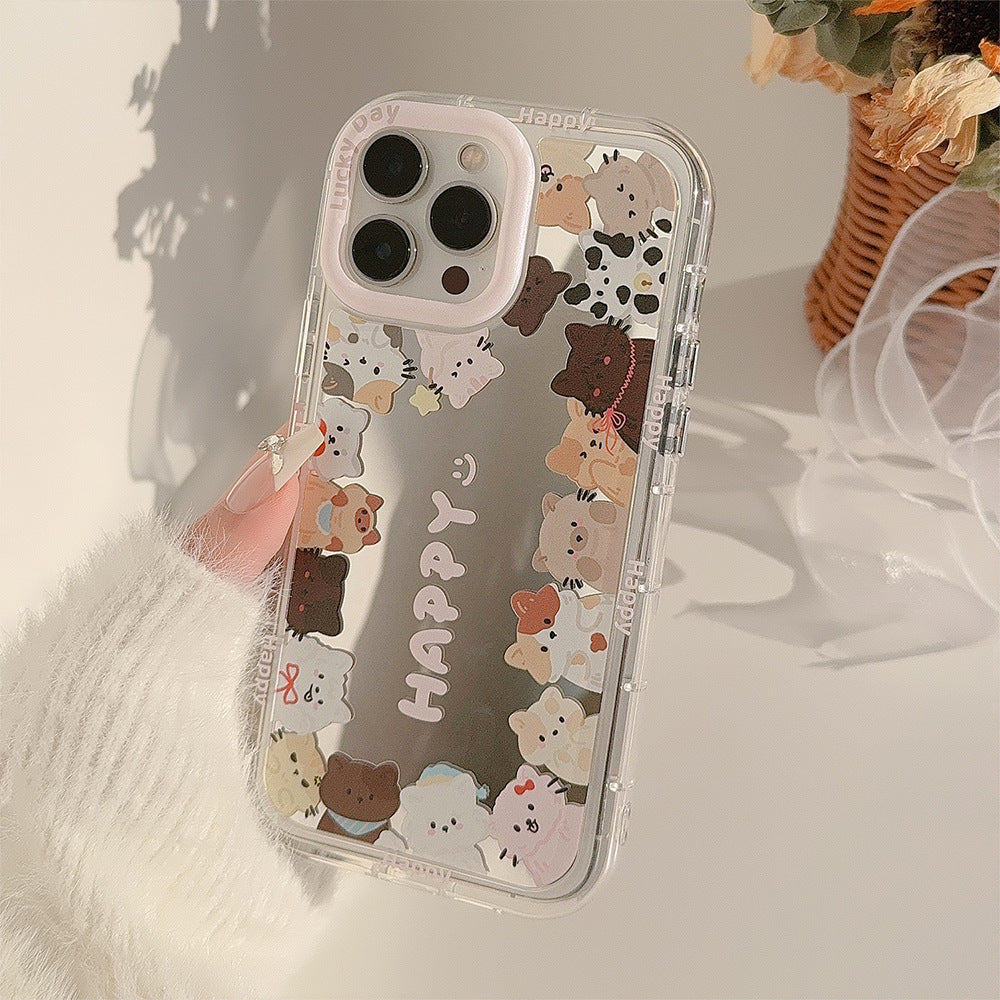 Cute Cat Mirror Phone Case