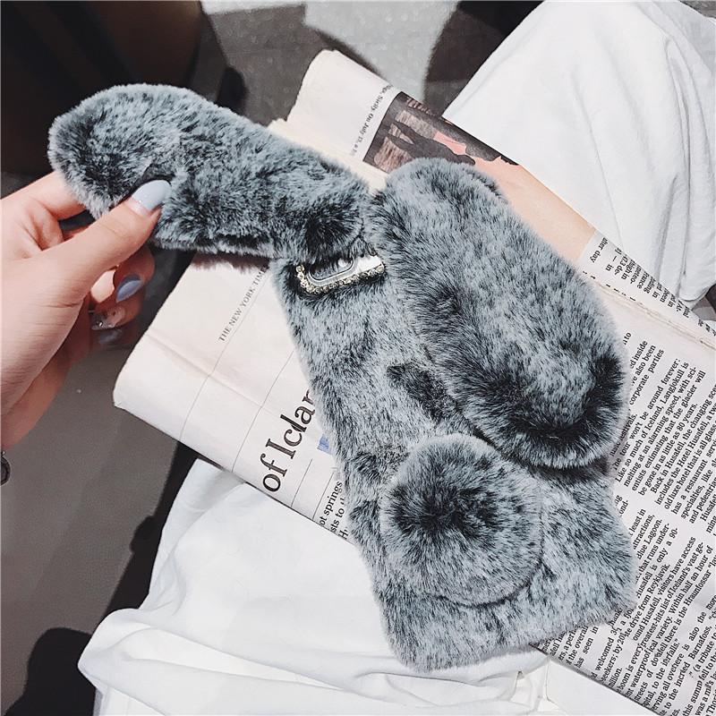 Rabbit Ear Plush Phone Case