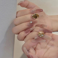 【Z591ã€?Wearable Nails Finished Manicure