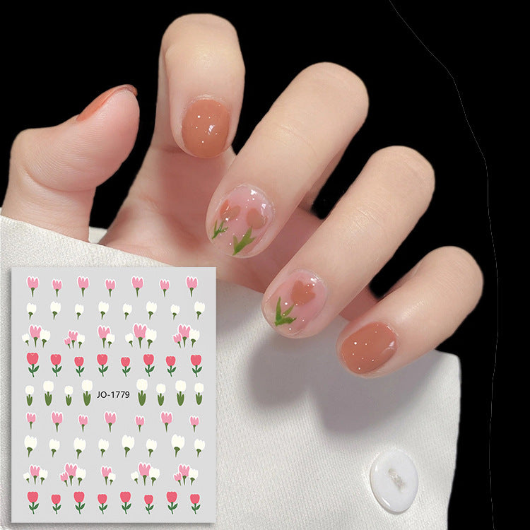 Kawaii Tulip Nail Sticker