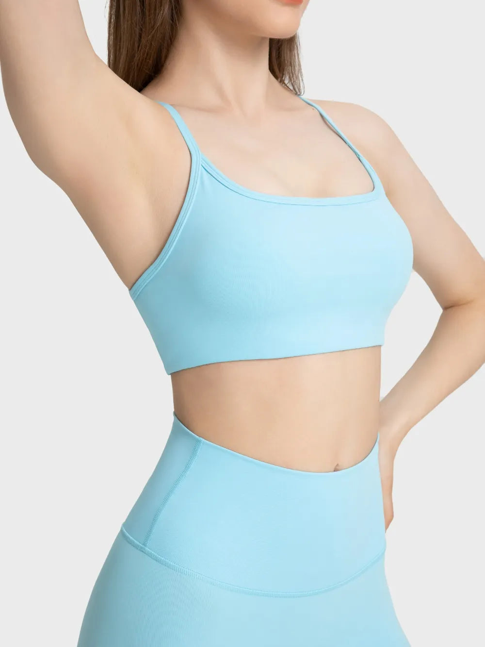 Crisscross Back Cami with Detachable Chest Pads
