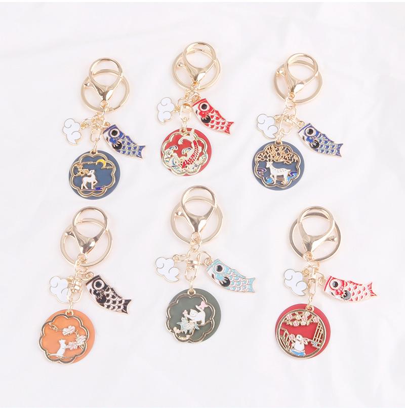 Chinese Style Couple Animals Keychain