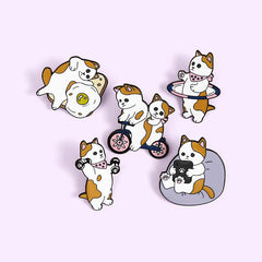 Fitness Kitten Pins