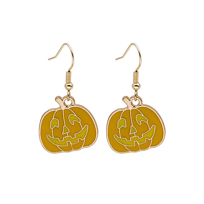 Halloween Pumpkin Mage Earrings