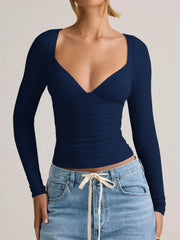 Long Sleeve Fitted T-Shirt