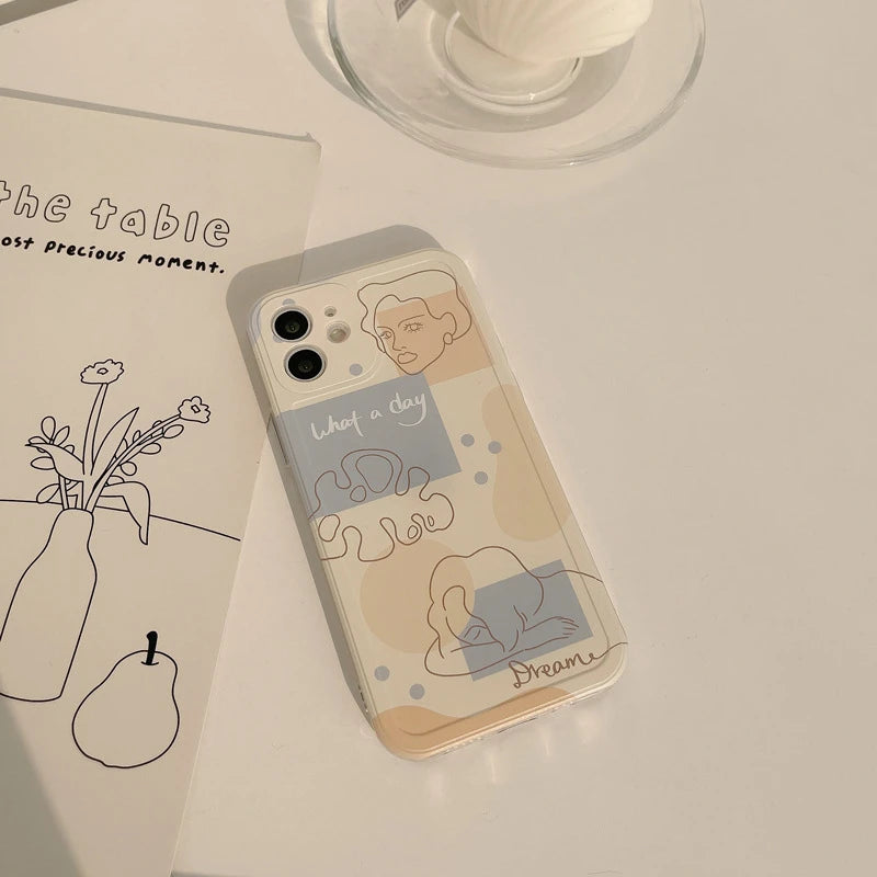 INS Style Retro Flower Phone Case