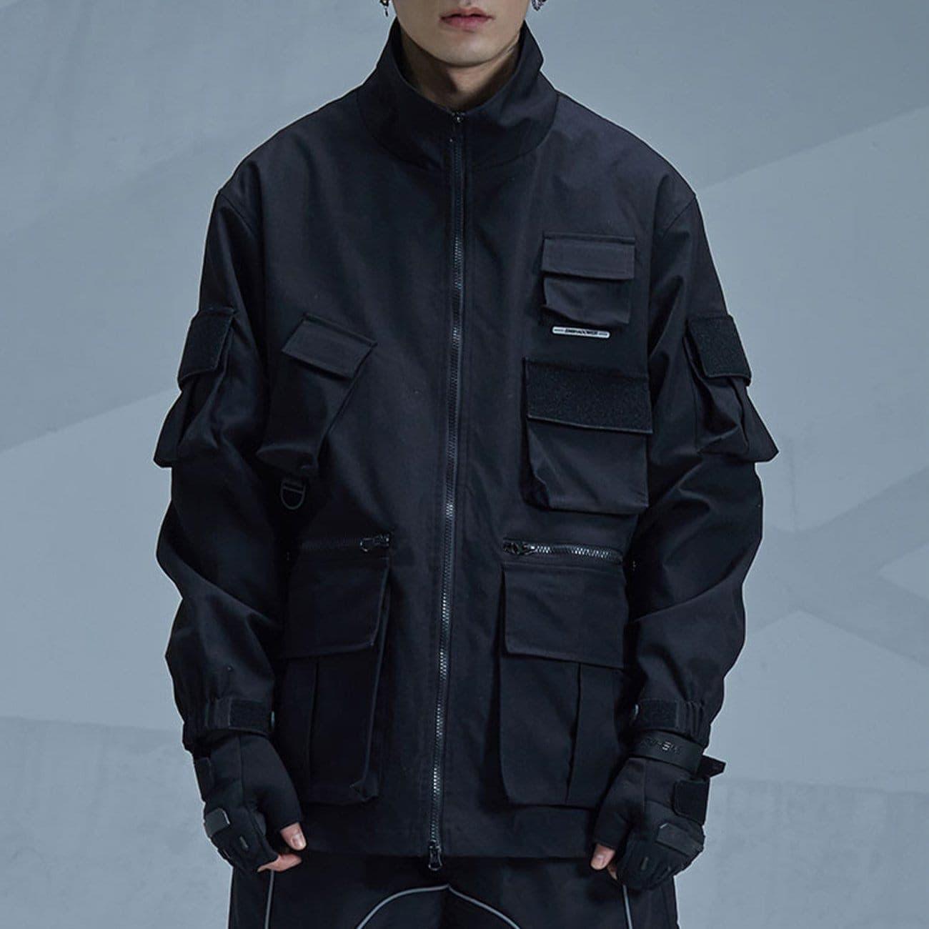 Functional Irregular Pocket Jacket